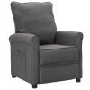 VidaXL Televisiefauteuil Stof Donkergrijs Fauteuil Tv-Stoel Leunstoel Zetel 2 VidaXL Televisiefauteuil Stof Donkergrijs Fauteuil Tv-Stoel Leunstoel Zetel -ZitMeester ComfortDesign 1864499835