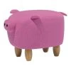 Beliani Dierenhocker PIGGY - Roze Polyester -ZitMeester ComfortDesign 1877241432