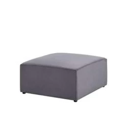 Beliani Ottomaan LEMVIG - Grijs Corduroy -ZitMeester ComfortDesign 1bab4f7f326c42aeaa34ef7d005bcd4b