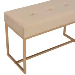 VidaXL Bankje 80 Cm Fluweel Beige -ZitMeester ComfortDesign 1ca176ccf07d4aa5a5298e38803b8492