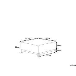Beliani Ottomaan ROVIGO - Grijs Polyester 8 Beliani Ottomaan ROVIGO - Grijs Polyester -ZitMeester ComfortDesign 1e90595de25c4daab9b8b4e89e87680f