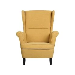 Beliani Oorfauteuil ABSON - Geel Polyester 9 Beliani Oorfauteuil ABSON - Geel Polyester -ZitMeester ComfortDesign 1f623f44f88e4f4ba772e4f2c7256029