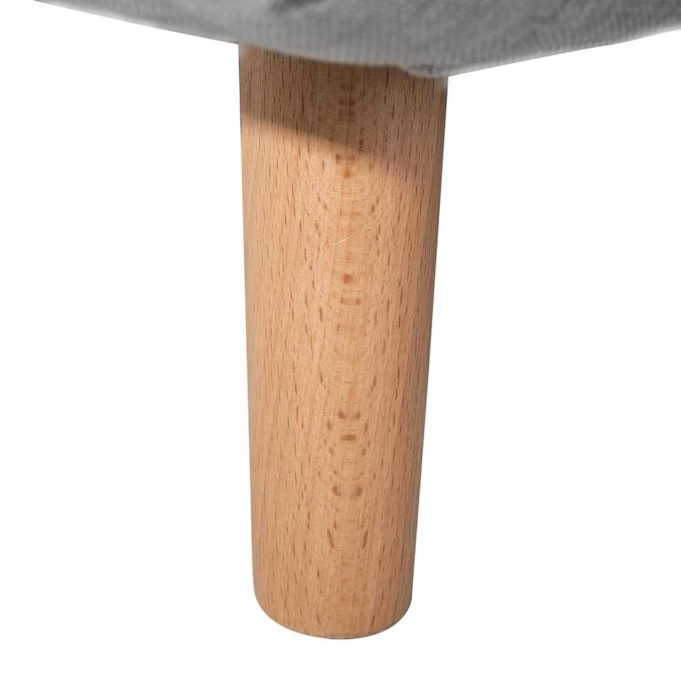 Beliani Slaapbank - SETTEN Grijs Polyester 4 Beliani Slaapbank - SETTEN Grijs Polyester - Image 2