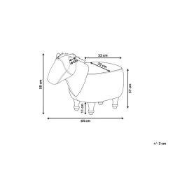 Beliani Dierenhocker HORSE - Bruin Kunstleer 9 Beliani Dierenhocker HORSE - Bruin Kunstleer -ZitMeester ComfortDesign 20c244e4fde741d4ba20c01969ca3f55