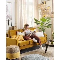 Beliani Poef BIRCH - Groen Katoen -ZitMeester ComfortDesign 2386c25b8b514e2390befd359a3f0294