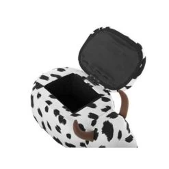 Beliani Dierenhocker COW - Zwart Polyester -ZitMeester ComfortDesign 2865e37fc30f4e2ca83ba60dc3603a1a