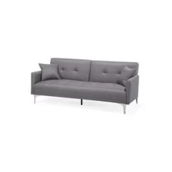Beliani Slaapbank - LUCAN Grijs Polyester 9 Beliani Slaapbank - LUCAN Grijs Polyester -ZitMeester ComfortDesign 29850061d9de4a52aa20f3f0330a313b