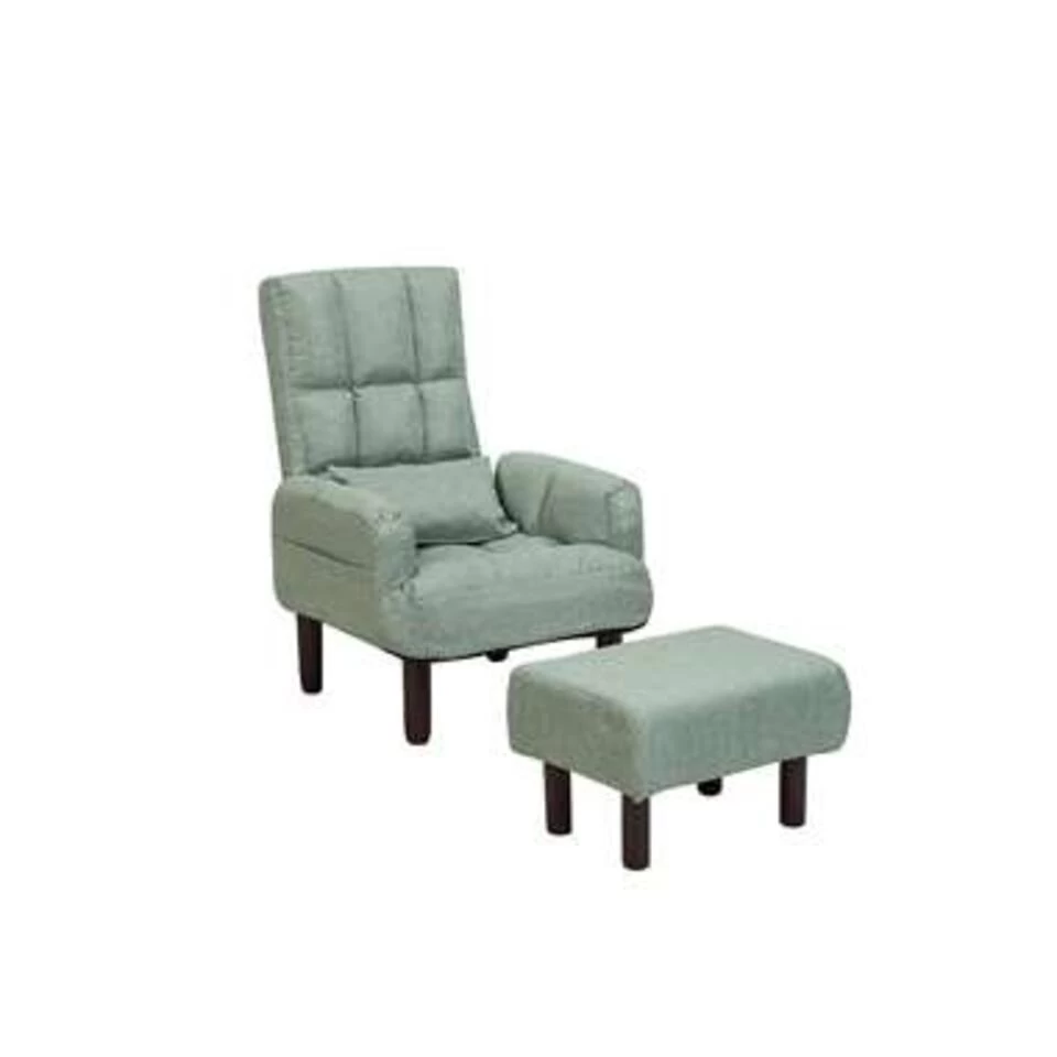 Beliani Fauteuil OLAND - Groen Polyester 5 Beliani Fauteuil OLAND - Groen Polyester - Image 3