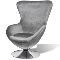 VidaXL Fauteuil Eivormig Zilver 9 VidaXL Fauteuil Eivormig Zilver -ZitMeester ComfortDesign 2c6cf561af6c4ce2ab32897aa02c4ddd