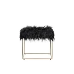 Beliani Hocker MANHATTAN - Zwart Polyester -ZitMeester ComfortDesign 2c7a60e2d3f144968d70bb0765f26efe