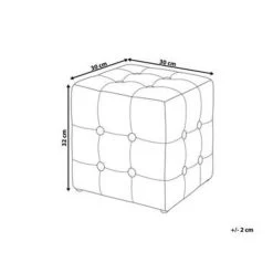Beliani Poef WISCONSIN - Grijs Fluweel -ZitMeester ComfortDesign 2dff685aa5514703a782d0a6f654f7f1
