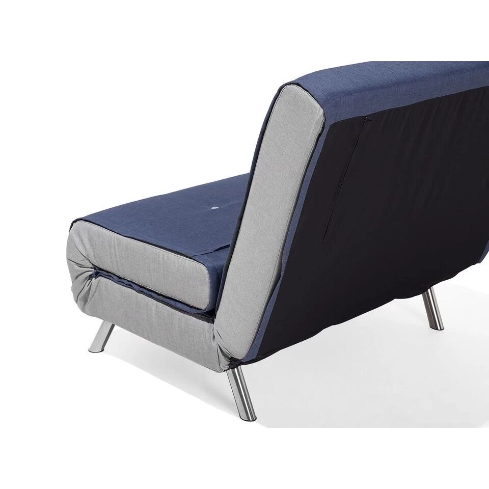 Beliani Slaapbank - FARRIS Blauw Polyester 4 Beliani Slaapbank - FARRIS Blauw Polyester - Image 2