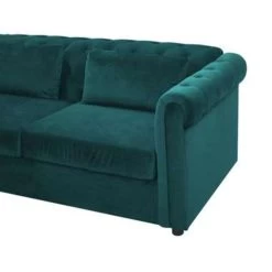 Beliani Driezitsbank - CHESTERFIELD Groen Fluweel 8 Beliani Driezitsbank - CHESTERFIELD Groen Fluweel -ZitMeester ComfortDesign 315f170b336044debc62e674f4079784