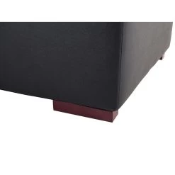 Beliani Ottomaan LUNGO - Zwart Leer -ZitMeester ComfortDesign 3241433d6fb34cd4af4bcfa3e3707f40