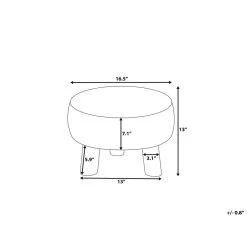 Beliani Hocker MUNDRA - Grijs Katoen -ZitMeester ComfortDesign 350dd26b8fed47afa4c273c4a85ac1d1