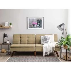 Beliani Driezitsbank - RONNE Bruin Polyester -ZitMeester ComfortDesign 37489d0ba6764939a1b290ba3f7ad53a