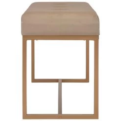 VidaXL Bankje 80 Cm Fluweel Beige -ZitMeester ComfortDesign 38f360ba9d2e4612a1c3bc28ec31847e