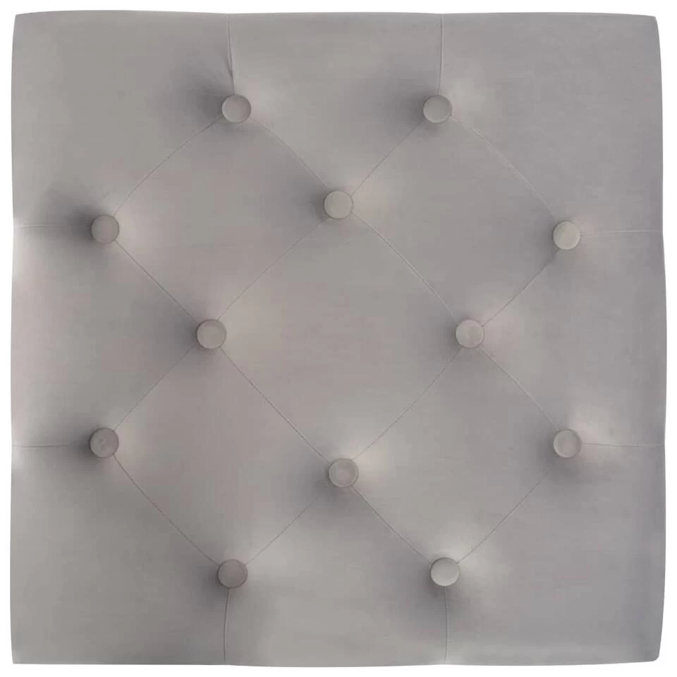 VidaXL Kruk 60x60x36 Cm Fluweel Donkergrijs 6 VidaXL Kruk 60x60x36 Cm Fluweel Donkergrijs - Image 4