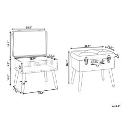 Beliani Hocker MALLARD - Zwart Fluweel -ZitMeester ComfortDesign 3cac54fa497f4a2ea5dda0059b23d4e5