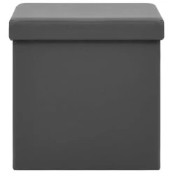 VidaXL Opbergkruk Inklapbaar PVC Grijs -ZitMeester ComfortDesign 3eba7d93578c4d9b99e05a3fc81f6f5d