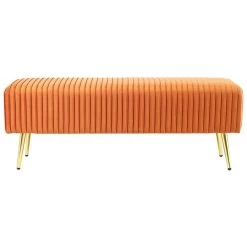 Beliani Hocker PATERSON - Oranje Fluweel 9 Beliani Hocker PATERSON - Oranje Fluweel -ZitMeester ComfortDesign 41536f3064484d4ba55a6f0a6e449b8a