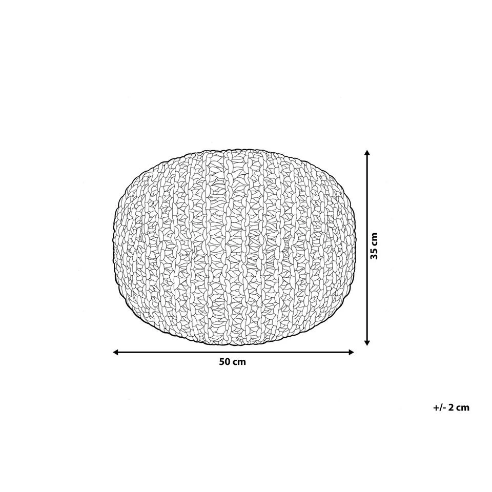 Beliani Poef CONRAD - Groen Katoen 5 Beliani Poef CONRAD - Groen Katoen - Image 3