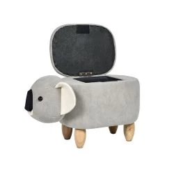 Beliani Dierenhocker COALA - Grijs Fluweel 9 Beliani Dierenhocker COALA - Grijs Fluweel -ZitMeester ComfortDesign 4695b7a3cdc44e248cb6c26b5c2fd422