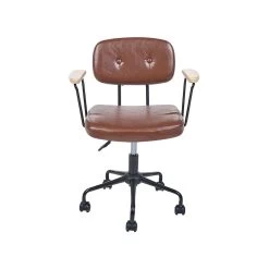 Beliani Bureaustoel ALGERITA - Bruin Kunstleer -ZitMeester ComfortDesign 47c5955adfae422ba2da86e028566576