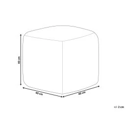 Beliani Poef WARANGAL - Wit Katoen -ZitMeester ComfortDesign 480ff248f64a450789870ede7159aa7d