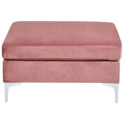 Beliani Ottomaan EVJA - Roze Fluweel 9 Beliani Ottomaan EVJA - Roze Fluweel -ZitMeester ComfortDesign 4a10fabfb35341c79af8137a6d0bc4f9
