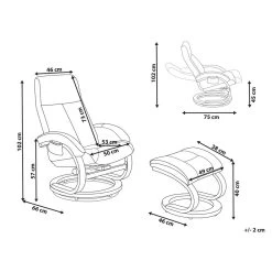 Beliani Massagestoel HERO - Zwart Polyester -ZitMeester ComfortDesign 4cae1b3737794d71872ebe598776f6e2