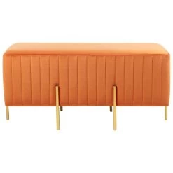 Beliani Hocker DAYTON - Oranje Fluweel 9 Beliani Hocker DAYTON - Oranje Fluweel -ZitMeester ComfortDesign 4e0f571e557047d491ae0f58b863d9a8