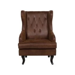 Beliani Fauteuil ALTA - Bruin Kunstleer -ZitMeester ComfortDesign 51e74de314204464ac8ca5ab636d4ca7