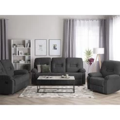 Beliani Fauteuil BERGEN - Grijs Polyester 9 Beliani Fauteuil BERGEN - Grijs Polyester -ZitMeester ComfortDesign 54bfbad025954851b0e15c8e7985f49a