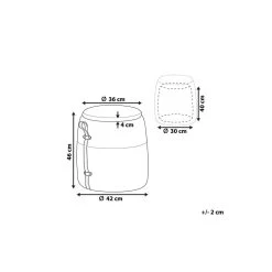 Beliani Poef RUBY - Geel Corduroy -ZitMeester ComfortDesign 56da872b63e640e88c37fb9a436698eb