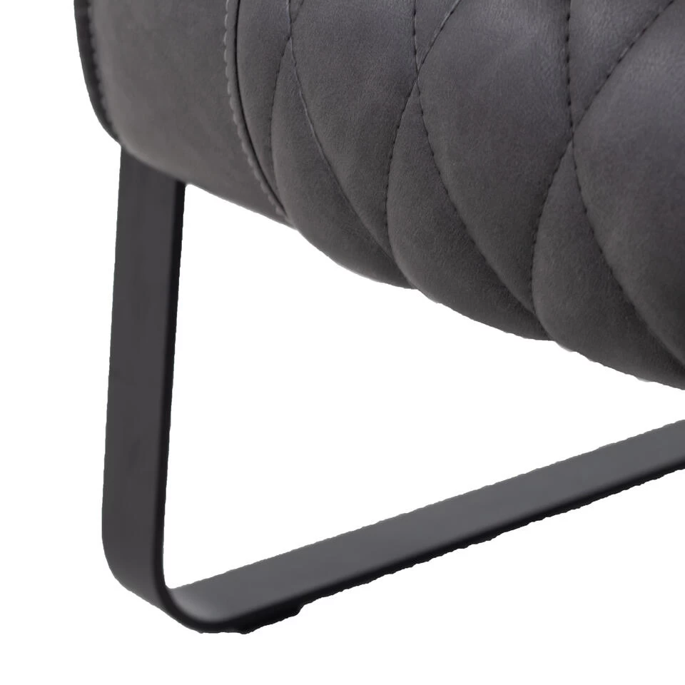 Giga Meubel Fauteuil Antraciet - PU-Leer - 62x80x82cm - Iwan 6 Giga Meubel Fauteuil Antraciet - PU-Leer - 62x80x82cm - Iwan - Image 4