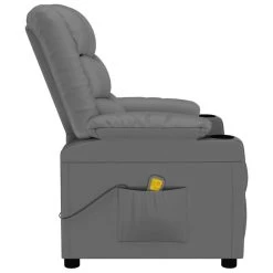 VidaXL Massagestoel Kunstleer Grijs 9 VidaXL Massagestoel Kunstleer Grijs -ZitMeester ComfortDesign 5a0d4a2262e5405ea5f1f19be21ffbeb