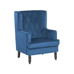 Beliani Fauteuil SANDSET - Blauw Fluweel 9 Beliani Fauteuil SANDSET - Blauw Fluweel -ZitMeester ComfortDesign 5b7936bf639d44c6a3baaf9add873054