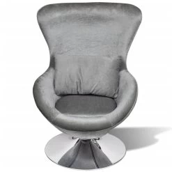 VidaXL Fauteuil Eivormig Zilver 7 VidaXL Fauteuil Eivormig Zilver -ZitMeester ComfortDesign 5ff2e3c581fc4de1a5f09c8048678707