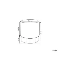 Beliani Poef SOPHIA - Blauw Fluweel 8 Beliani Poef SOPHIA - Blauw Fluweel -ZitMeester ComfortDesign 605c773320c94ffe9050227f090b8a92