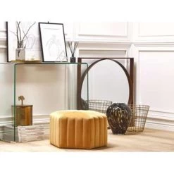 Beliani Poef MURIETTA - Geel Fluweel 7 Beliani Poef MURIETTA - Geel Fluweel -ZitMeester ComfortDesign 60d92aad32ec442b9ba468f3904530cd