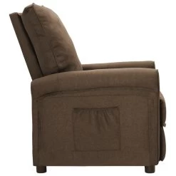 VidaXL Recliner Stof Bruin -ZitMeester ComfortDesign 62bac66fa2c1445080451f8a5ce49e04