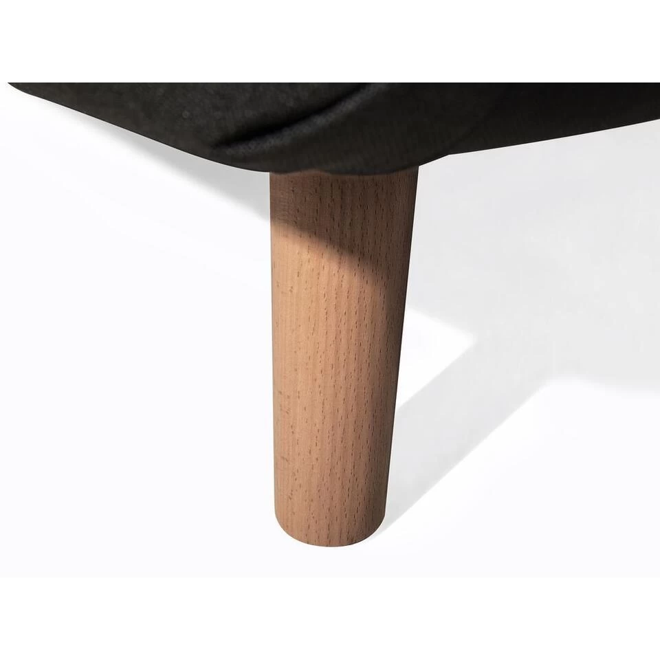 Beliani Slaapbank - SETTEN Zwart Polyester 4 Beliani Slaapbank - SETTEN Zwart Polyester - Image 2