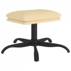 VidaXL Relaxstoel Met Voetenbank Crèmewit Fluweel 8 VidaXL Relaxstoel Met Voetenbank Crèmewit Fluweel -ZitMeester ComfortDesign 6b4e8ad64767421da11903fd2f33bf47