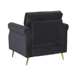 Beliani Fauteuil VIETAS - Zwart Fluweel -ZitMeester ComfortDesign 6c5e5b8ed8fd4c2a9178ae6b8387f178
