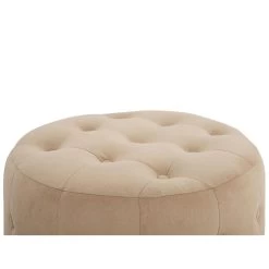 Beliani Poef TAMPA - Beige Fluweel 9 Beliani Poef TAMPA - Beige Fluweel -ZitMeester ComfortDesign 6caa5ebb48144d6d9a069321645ebc5d