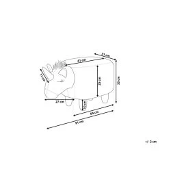 Beliani Dierenhocker UNICORN - Roze Polyester, Katoen 8 Beliani Dierenhocker UNICORN - Roze Polyester, Katoen -ZitMeester ComfortDesign 6d27e107b243435bbab248c05247b511