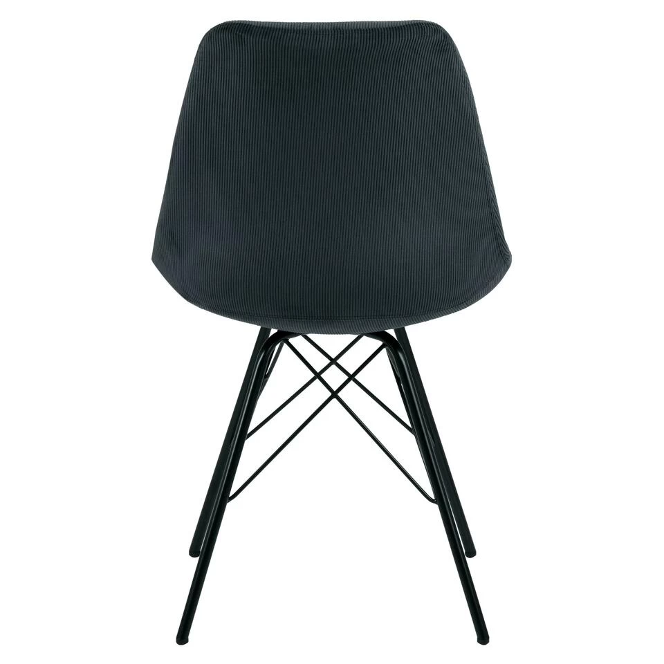 Sohome Eetkamerstoel - Set Van 2 - Sandro - Rib - Antraciet 6 Sohome Eetkamerstoel - Set Van 2 - Sandro - Rib - Antraciet - Image 4