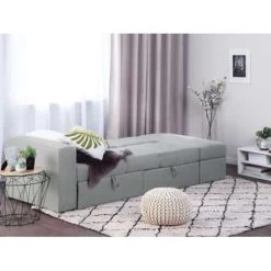 Beliani Driezitsbank - FALSTER Grijs Polyester 8 Beliani Driezitsbank - FALSTER Grijs Polyester -ZitMeester ComfortDesign 79cde7229df342a899b46935b0057a7a