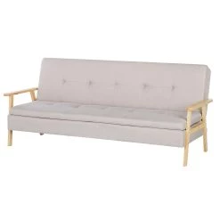 Beliani Slaapbank - TJORN Beige Polyester -ZitMeester ComfortDesign 803ff283ac994bc6b9f0c4f4719c168e